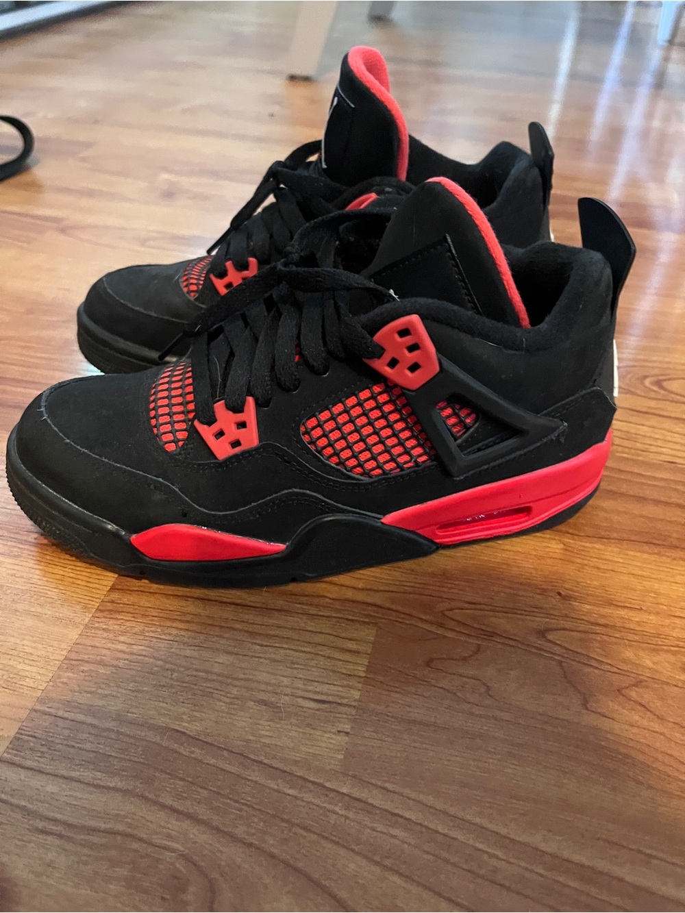 Jordan Kids Black & Red Retro Basketball Sneakers